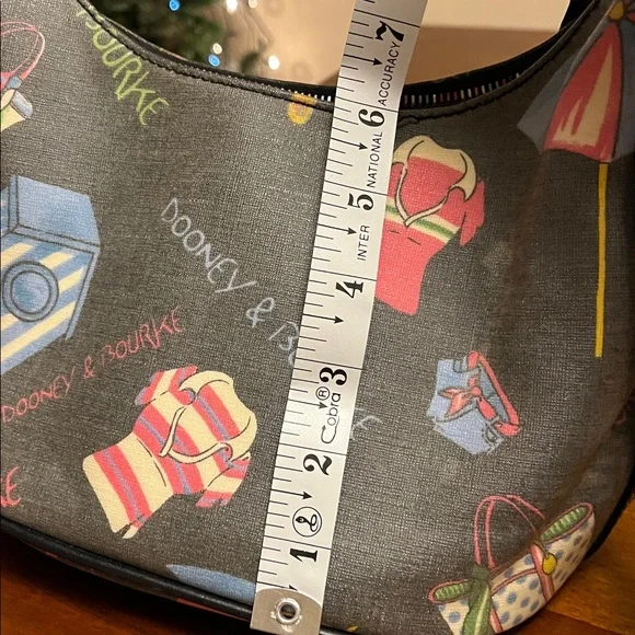 Dooney & Bourke Black Hobo Bag with Colorful Design, new! Very cute bag - Picture 11 of 11